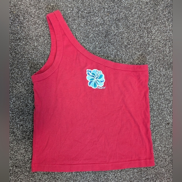 Roxy One Shoulder Crop Top - US XL - Picture 2 of 5